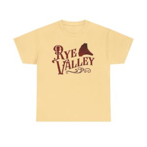 Rye Valley Vintage Tee — Rustic Mountain Logo Shirt